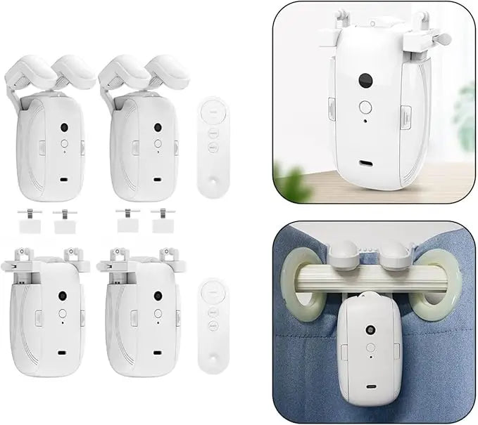 Smart Curtain Controller Electronic Rome/Tu Track Curtain Motor Robot Remote Button Control No Installation Required