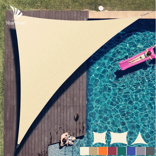 Triangle Sun Shade Sail – Waterproof, 98% UV Block