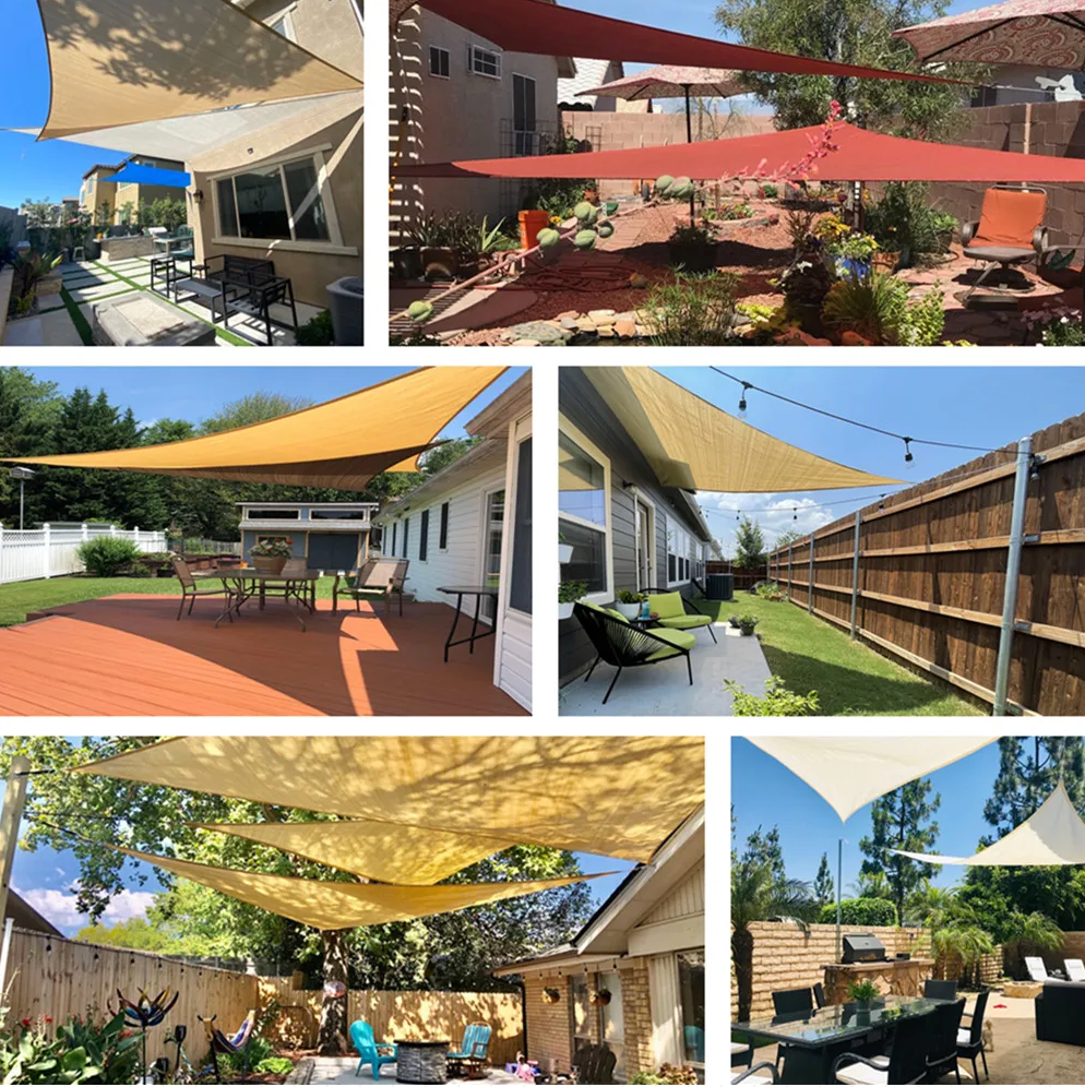 Triangle Sun Shade Sail – Waterproof, 98% UV Block
