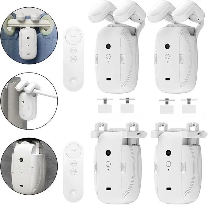 Smart Curtain Controller Electronic Rome/Tu Track Curtain Motor Robot Remote Button Control No Installation Required