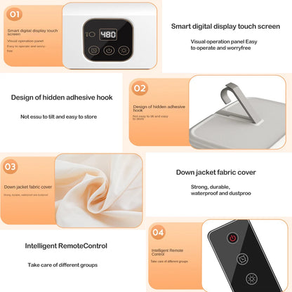 Compact Electric Clothes Dryer – Timer & Remote Control