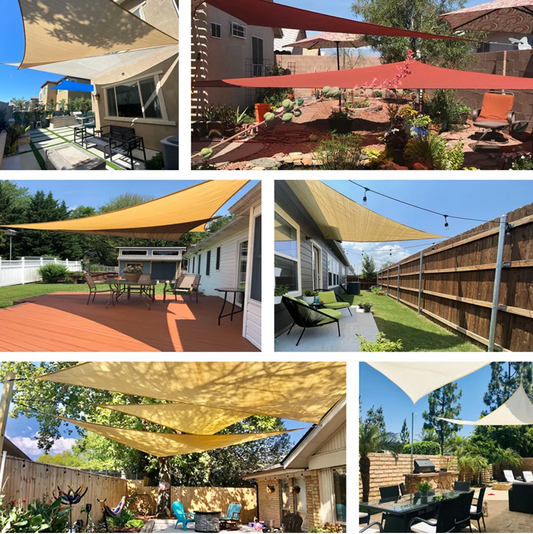 Triangle Sun Shade Sail – Waterproof, 98% UV Block